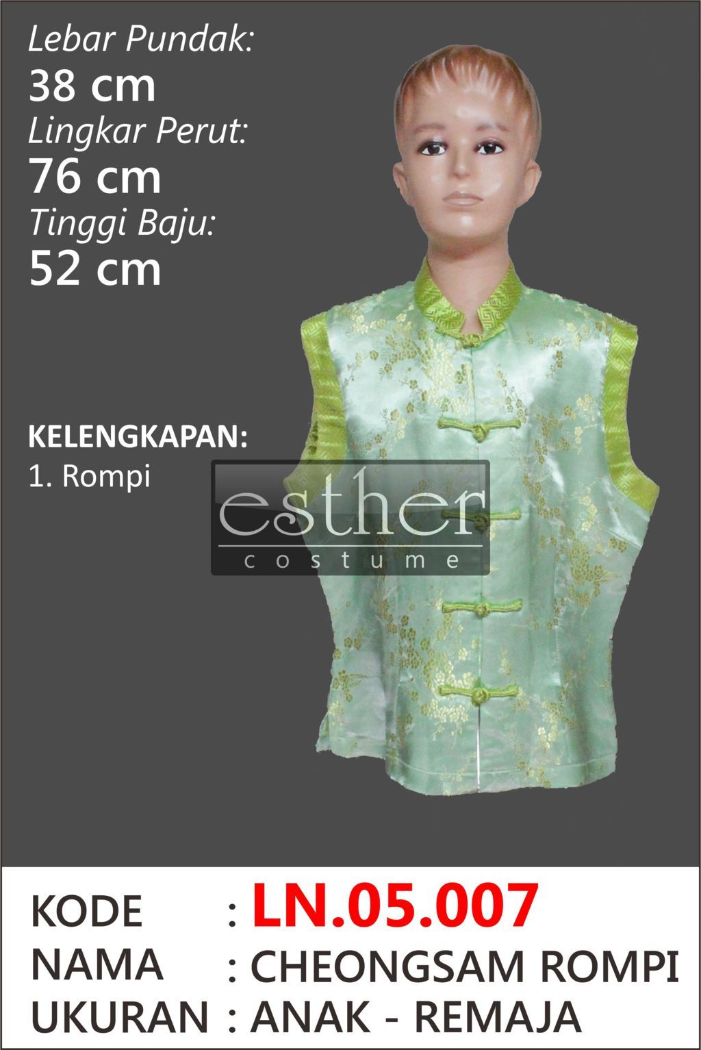 Cina LN.05.007 - Stok: 1