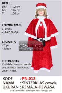 Sinterklas Cewek PN.012